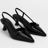 Slingback met gespdetails