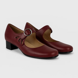 Ledere sandalen met sluiting