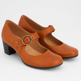 Ledere sandalen met sluiting