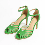 Vera Noir | Elegante hakken met kruising