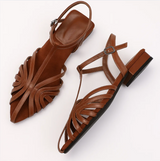 Vera Noir | Gekruiste Sandalen