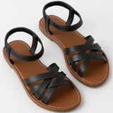 Gevlochten Leren Dames Sandalen