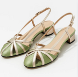 Vera Noir | Satin open sandalen