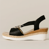 Sandalen met zilver detail