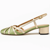 Vera Noir | Satin open sandalen