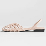 Vera Noir | Woven platte schoenen