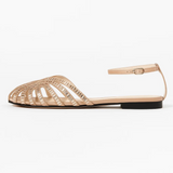 Vera Noir | Shine platte sandalen