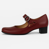 Ledere sandalen met sluiting