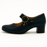 Ledere sandalen met sluiting