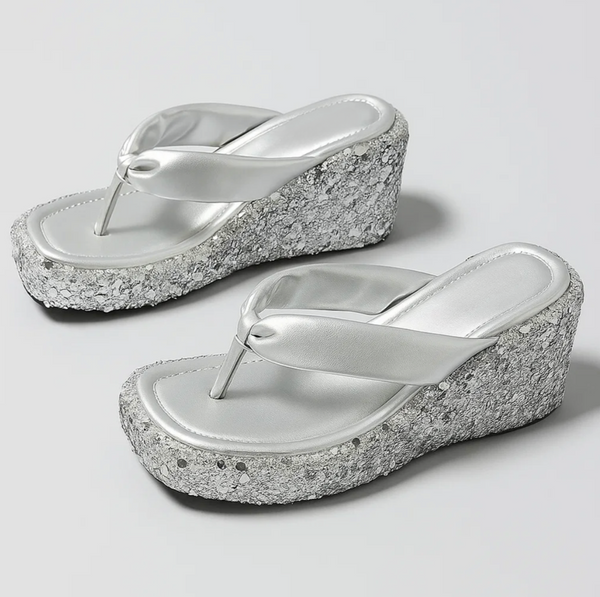 Glitter sandalen