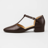 OrthoLuxe Braided T-Strap Flats