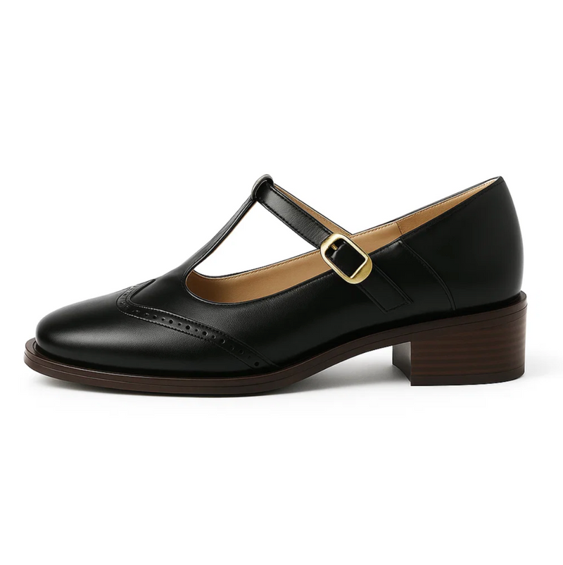 Retro T-Strap Schoenen