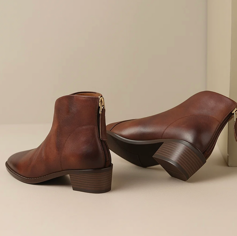 Ledere enkel laarsjes