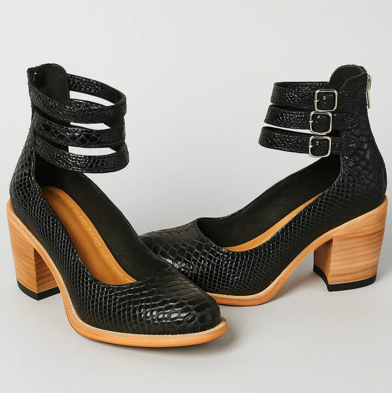 Vintage Elegance leren hakken