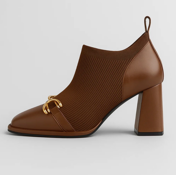 Novara | Knit Block Heels