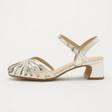 Vera Noir |  Metallic Sandalen