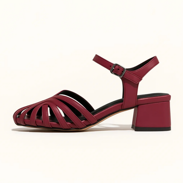 Vera Noir | Retro Sandalette