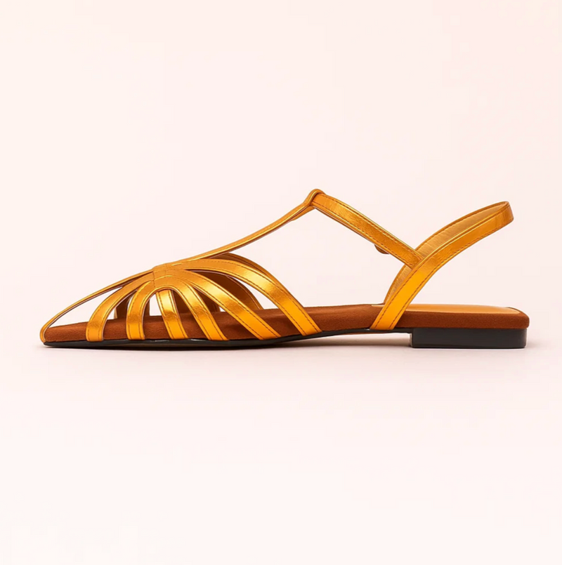 Vera Noir | Gekruiste Sandalen