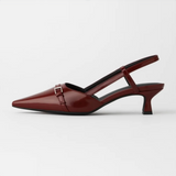 Slingback met gespdetails