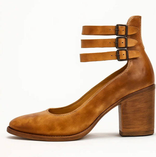 Vintage Elegance leren hakken