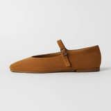 Suede Mary Jane Flats