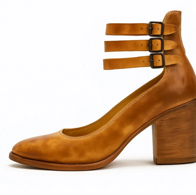 Vintage Elegance leren hakken